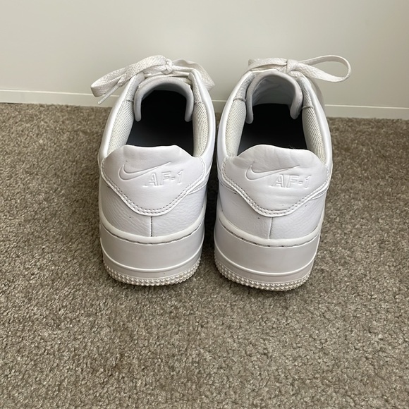 Nike Air Force 1 platform sneakers in triple white - Picture 7 of 9